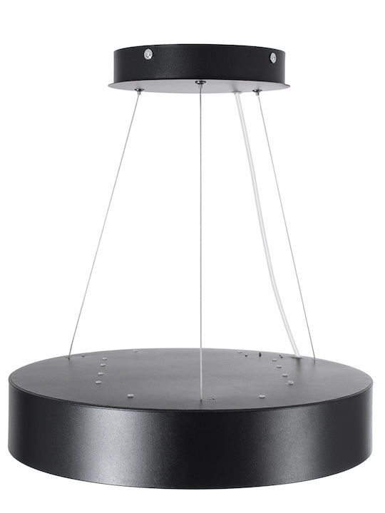 GloboStar Burton 61200-S Mount Ceiling Light 40cm Black with Integrated LED and Remote Control