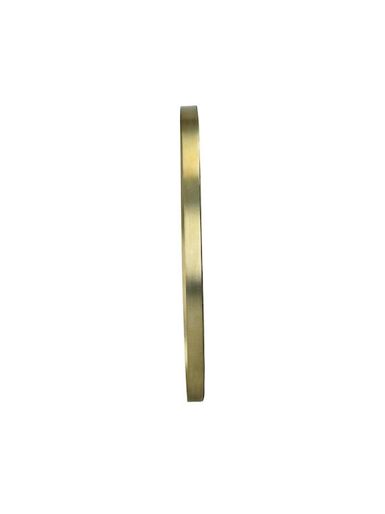 ArteLibre Oglindă de Perete Ovală cu Auriu Ramă din Metalic 42.5x25.5cm 1buc