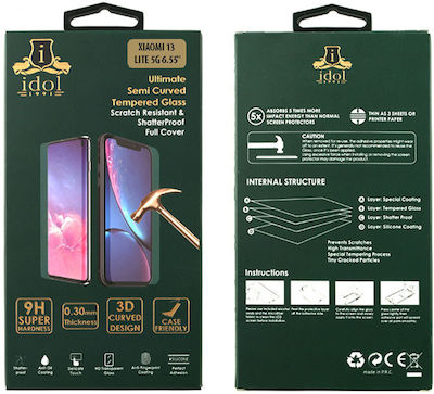 Idol 1991 5G 6.55" 9H 3D 0.3mm Full Glue Full Face Tempered Glass Black (Xiaomi 13 Lite) 8335815