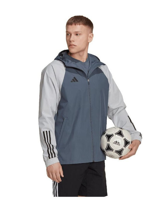 Adidas Tiro 23 Competition Sportliche Herrenjacke Winddicht Gray