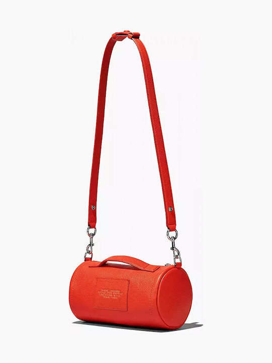 Duffle Δερμάτινη Γυναικεία Τσάντα Χιαστί Πορτοκαλί