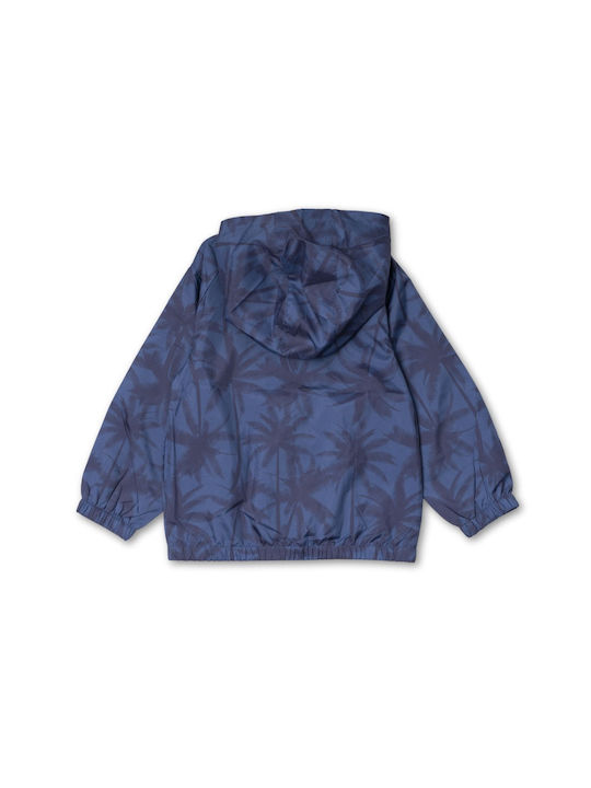 Tuc Tuc Windproof Boys Casual Jacket Blue with Ηood