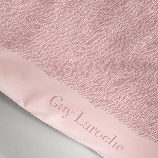 Guy Laroche Novel Σετ Σεντόνι με 2 Μαξιλαροθήκες Μονό με Λάστιχο 100x200+30εκ. Pudra (3τμχ)