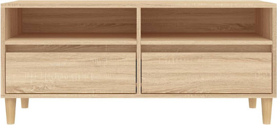 vidaXL TV-Ständer Beige M100xT34,5xH44,5cm