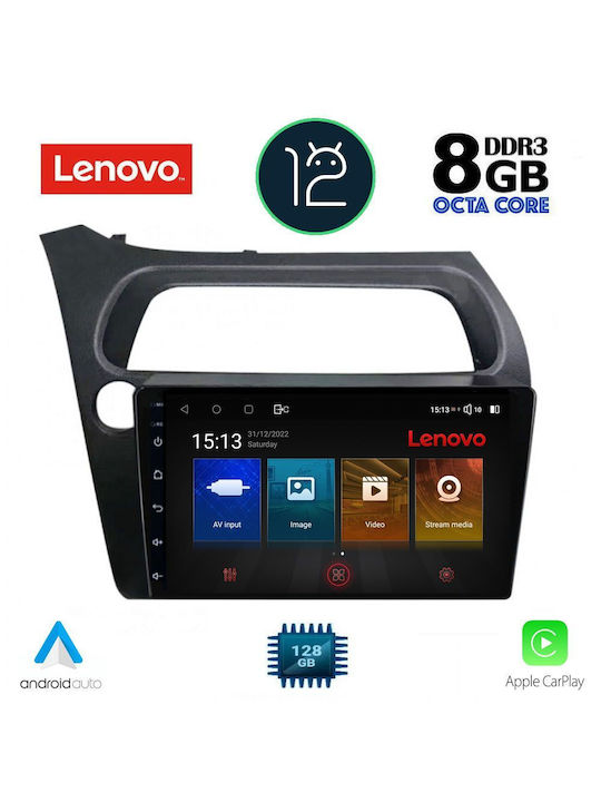 Lenovo Sistem Audio Auto pentru Honda Civic 2006-2012 (Bluetooth/USB/AUX/WiFi/GPS/Partitură) cu Ecran Tactil 9"