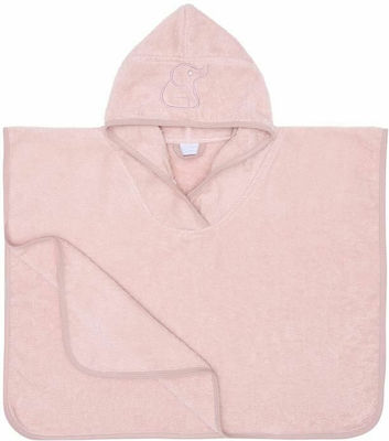 Poncho Towel-Pink Κατάλληλο για παιδιά από 2-4 ετών
