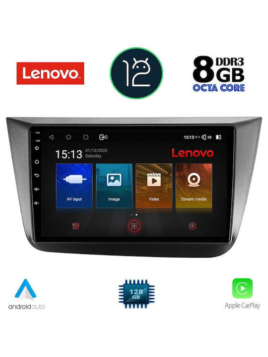 Lenovo Car-Audiosystem für Seat Altea 2004-2015 (Bluetooth/USB/AUX/WiFi/GPS) mit Touchscreen 9"