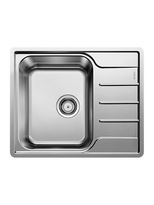Blanco Lemis 46 S-IF Ένθετος Νεροχύτης Inox Brushed Μ60.5xΠ50cm Ασημί