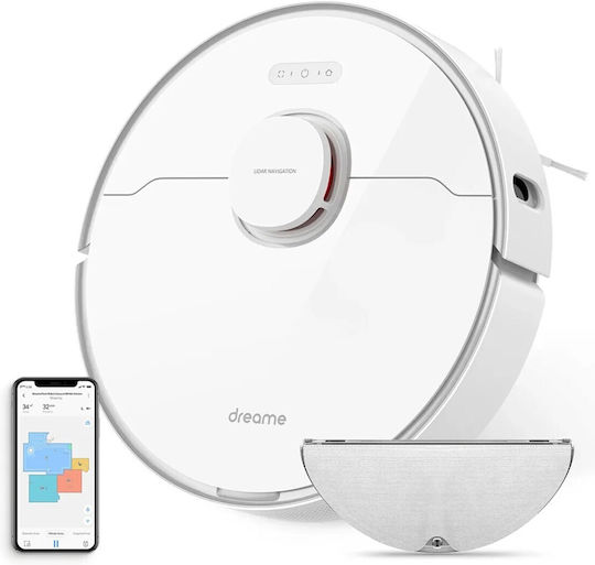 Dreame L10 Pro Σκούπα Ρομπότ με Χαρτογράφηση Laser & Απορρόφηση 4000Pa Λευκή
