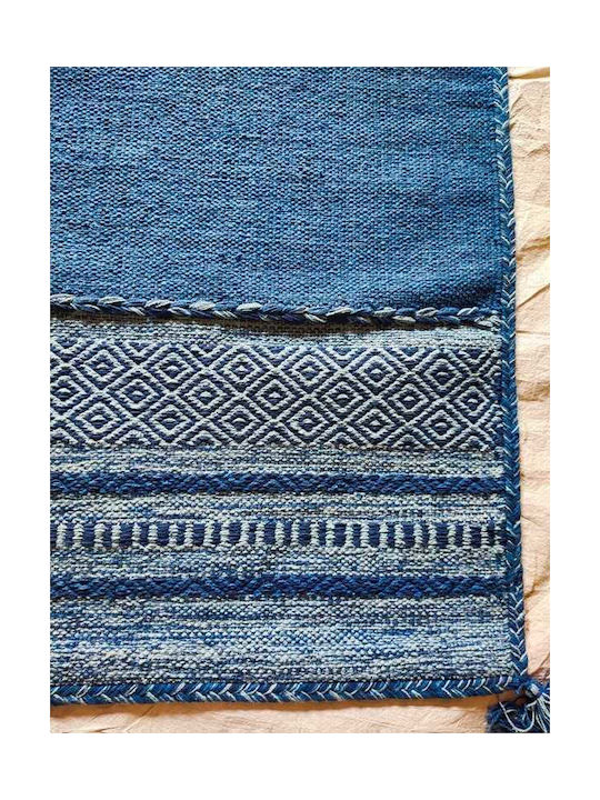 Koulis Carpets Mykonos Rug Rectangular Summer Cotton Blue