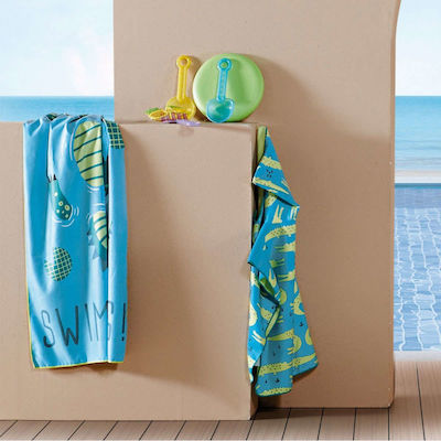 Kentia Versus Float 238 Kids Beach Towel Light Blue 140x70cm