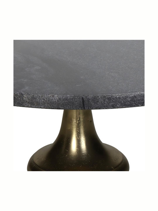 ArteLibre Tortieră Sticlă cu Capac și Picior Negru 36.7x36.7x15.2buc