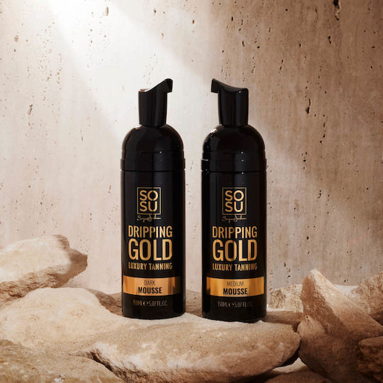 SOSU Dripping Gold Автобронзант Мус Body Средна 150мл