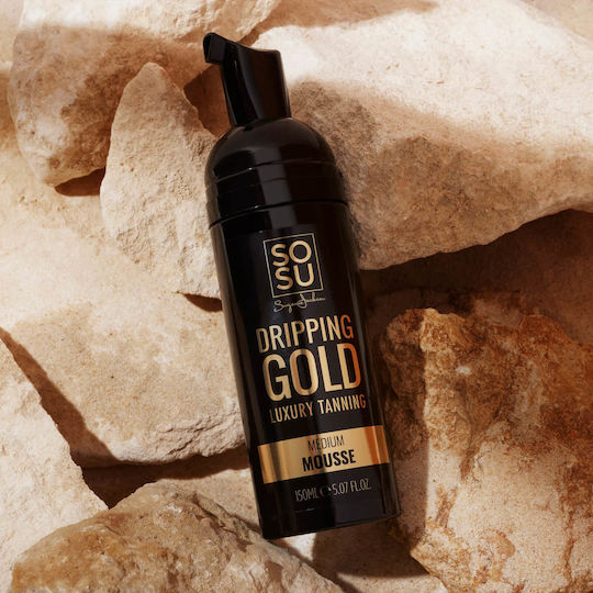 SOSU Dripping Gold Автобронзант Мус Body Средна 150мл