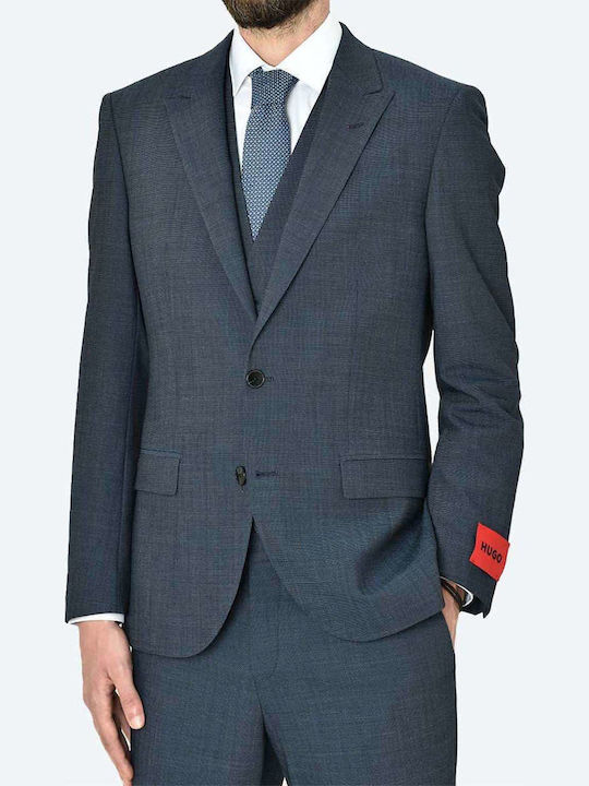 Henry/getlin232v1x Men's Suit with Vest Navy Blue