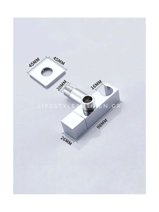 Stocco Wall Mounted Bidet Set Silver