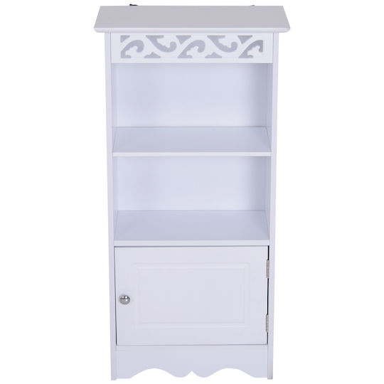 HomCom Ντουλάπι Μπάνιου 40x23x80cm Λευκό