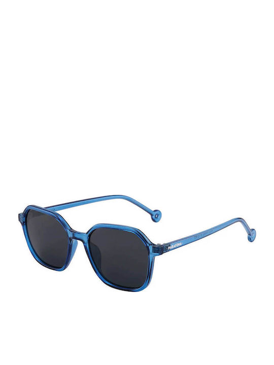 Parafina Valle Sunglasses Blue with Acetate Frame & Gray Lens