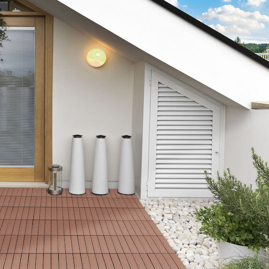 Outsunny Πλακάκι για Δάπεδο Κήπου 30x30εκ. 11τμχ