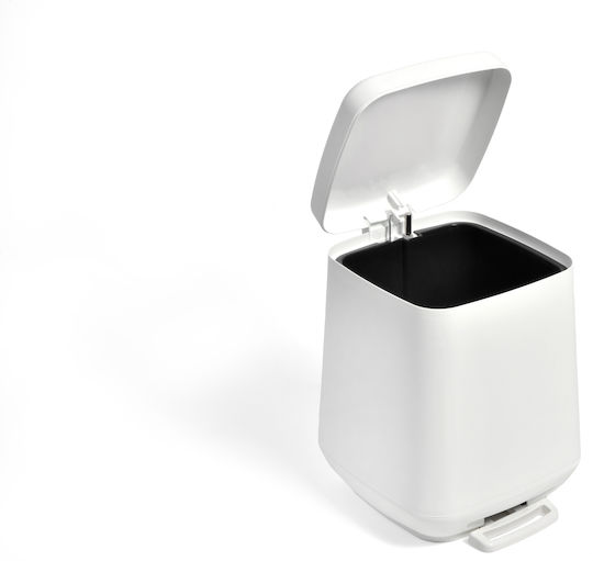 Viopsyctr Plastic Bathroom Basket Soft Close 7lt White