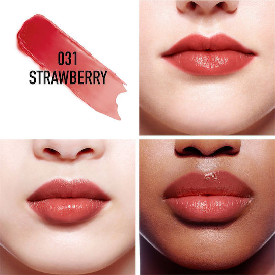 Dior Addict Lip Glow Natural Glow Custom Color Reviving Lippen Balsam 031 Strawberry 3.2gr