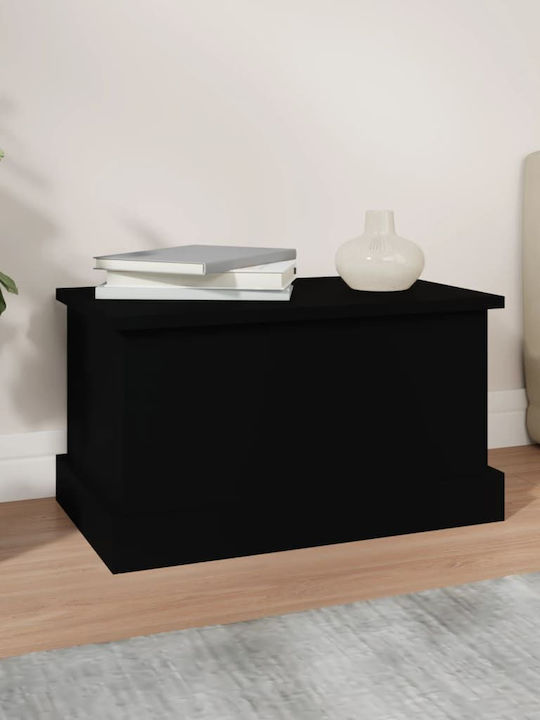 vidaXL Wooden Decorative Trunk Black 50x30x28cm