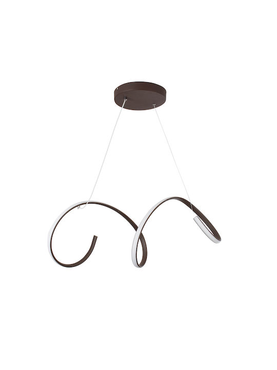 GloboStar Spirale Pendant Light LED Brown