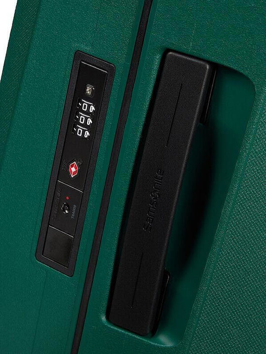 Samsonite Essens Cabin Hard Green Suitcase With 4 Wheels Height 55cm