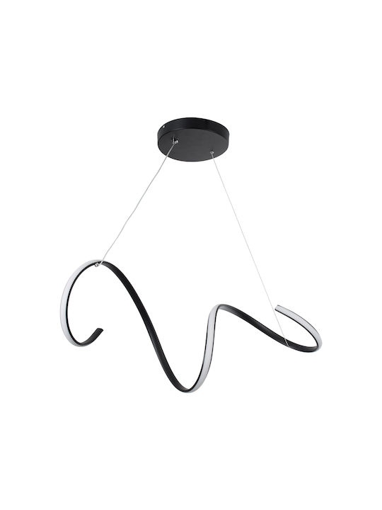 GloboStar Spirale Pendant Light Black 25x25x30cm