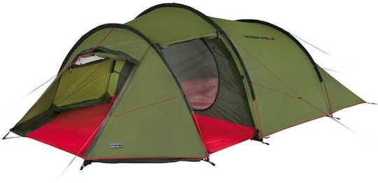 High Peak Falcon 4 Σκηνή Camping Τούνελ Ορειβασίας Πράσινη με Διπλό Πανί 4 Εποχών για 4 Άτομα Αδιάβροχη 3000mm 400x230x110εκ.
