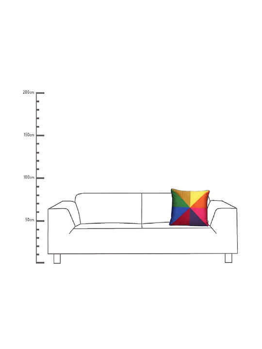 ArteLibre Sofa-Kissen Aus Samt Mehrfarbige 45x45cm