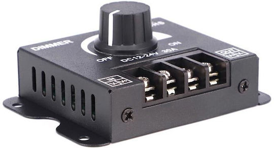 Mecanism Montat Pe Perete Pentru Comutator Cu Variator Bandă LED Rotativ În Culoare Neagră