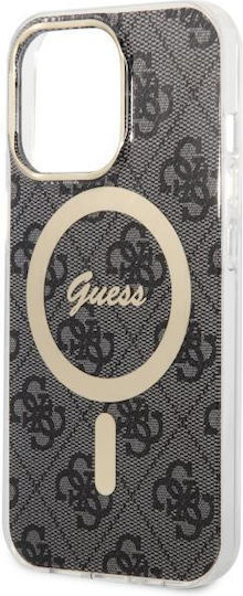 Guess MagSafe Umschlag Rückseite Kunststoff / Silikon Schwarz (iPhone 13 Pro)