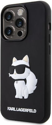 Karl Lagerfeld Choupette Back Cover Δερματίνης Μαύρο (iPhone 14 Pro Max)