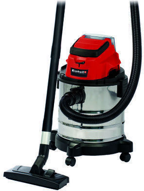 Einhell Tcvc 18/20 Lisolo Rechargeable Vacuum Wet / Dry Without Charger and Battery with Stainless Bin 20lt