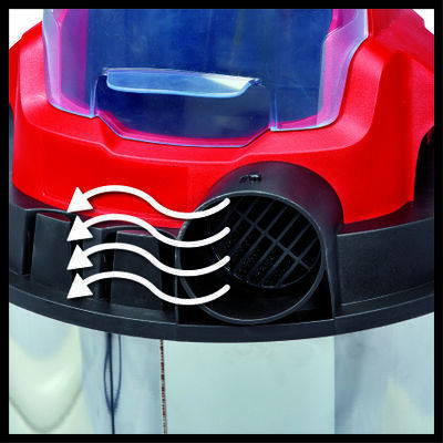 Einhell Tcvc 18/20 Lisolo Rechargeable Vacuum Wet / Dry Without Charger and Battery with Stainless Bin 20lt
