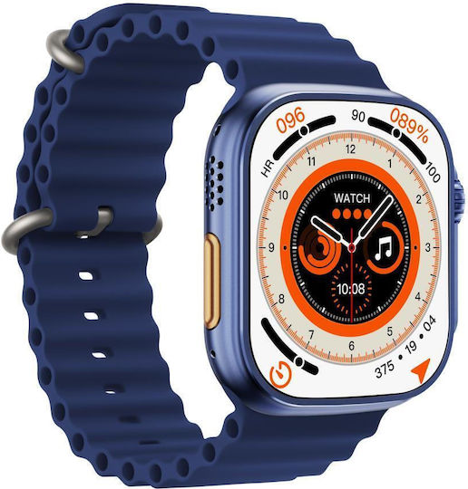 XO M8 Pro Smartwatch με Παλμογράφο (Μπλε)