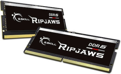 G.Skill Ripjaws 64GB DDR5 RAM mit 2 Modulen (2x32GB) und Geschwindigkeit 4800 für Laptop