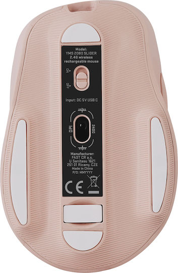 Yenkee Slider Kabellos Maus Rosa