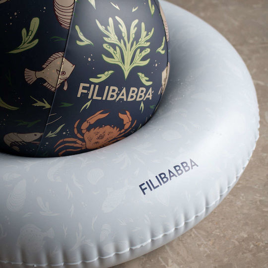 Filibabba Nordic Ocean Aufblasbarer Strandball in Blau Farbe 40 cm