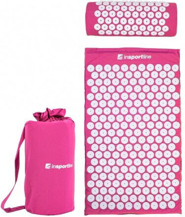 inSPORTline Exercise Mat Pink with Carry Strap (75x44x2cm)