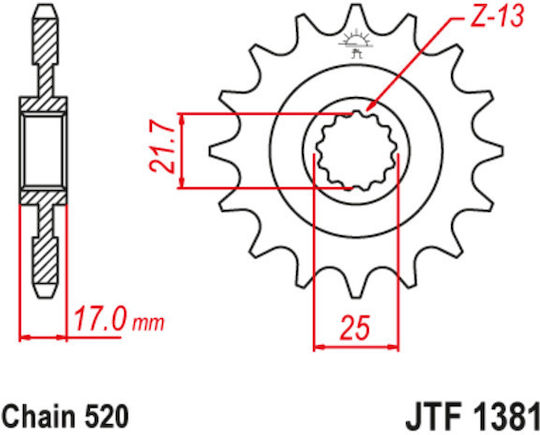 JT Sprockets Front Sprocket