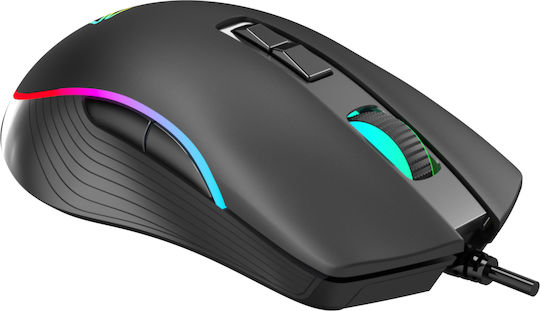 Yenkee YMS 3027BK Shadow RGB Геймърска Мишка 4800 DPI Черен