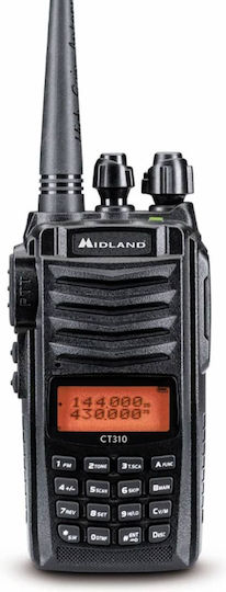 Midland CT310 UHF/VHF Wireless Transceiver with Monochrome Display Black