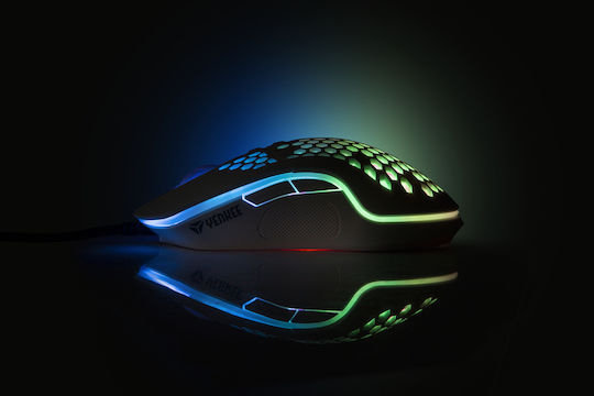 Yenkee Shotgun YMS 3030 RGB Gaming Ποντίκι 6400 DPI Λευκό