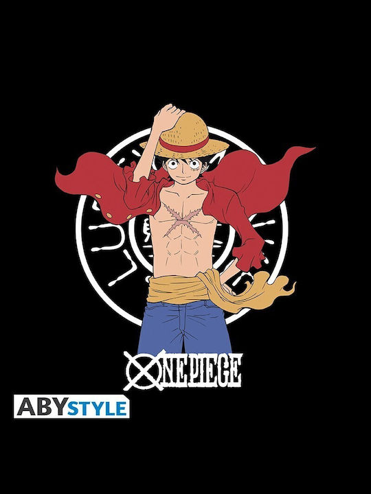 Abysse One Piece - Luffy New World Tricou One Piece Negru Bumbac ABYTEX655