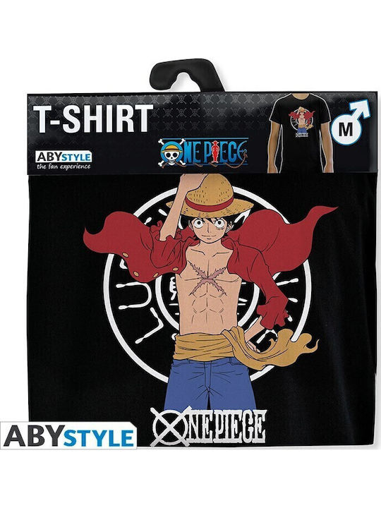 Abysse One Piece - Luffy New World T-shirt One Piece Black Cotton