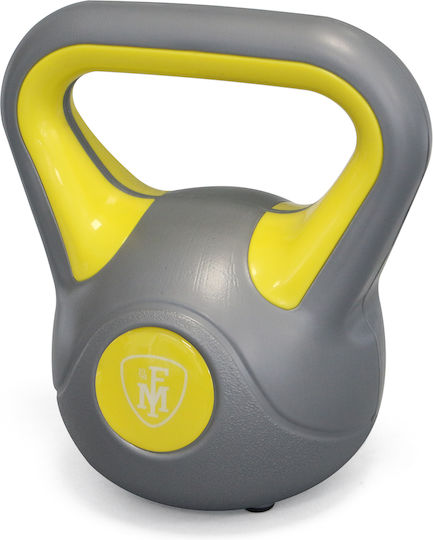 MegaFitness Kettlebell PVC 4kg Yellow