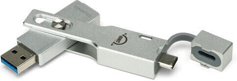 OWC Envoy Pro Mini 1.0TB USB 3.2 SSD Стик с връзка USB-A & USB-C Сребрист