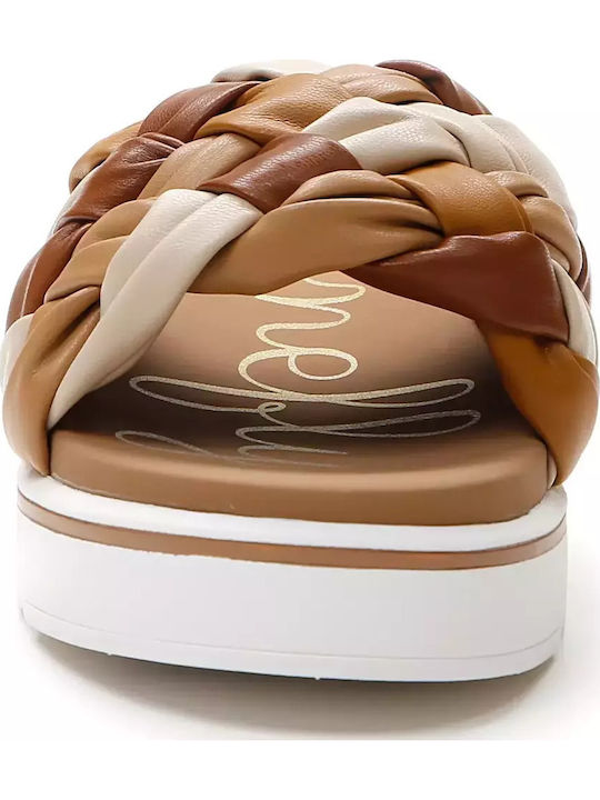 Liberty 5 Leather Women's Flat Sandals Brown